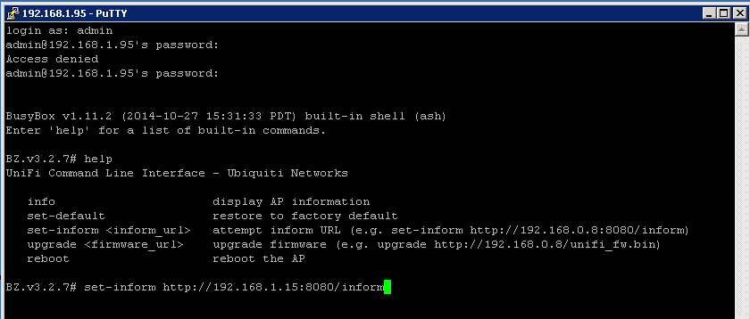 UBNT Unifi Adoption Failed Hatası ve Çözümü